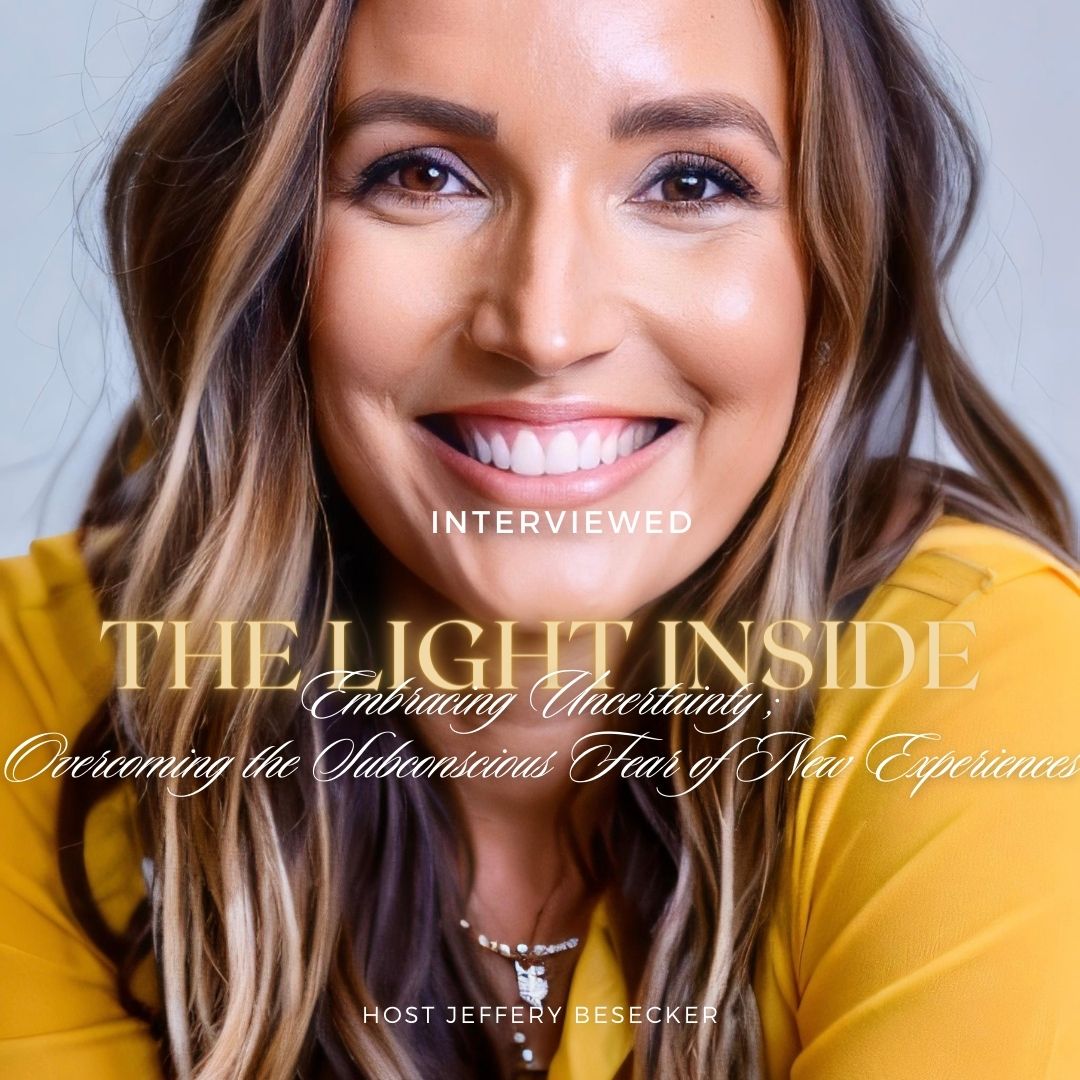 Photo of Jamie Meyer as cover for an Interview for The Light Inside Podcast